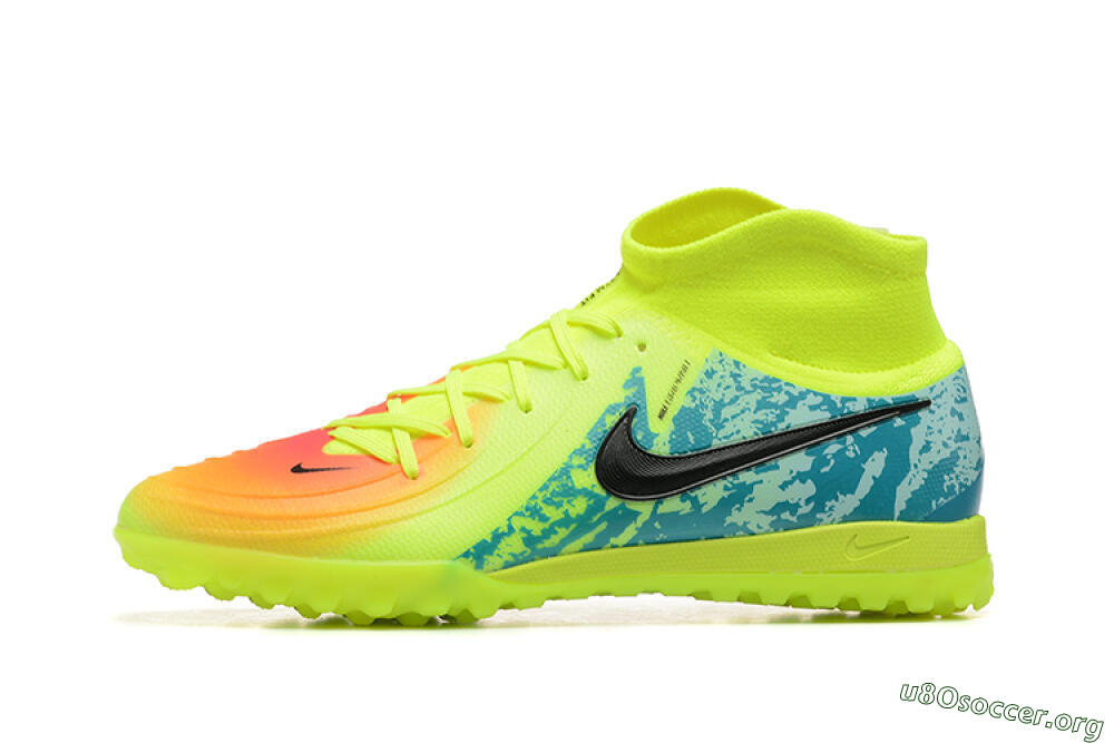 Nike Phantom GX 2 Luna Elite TF Football Shoes - Yellow/Blue/Black 3