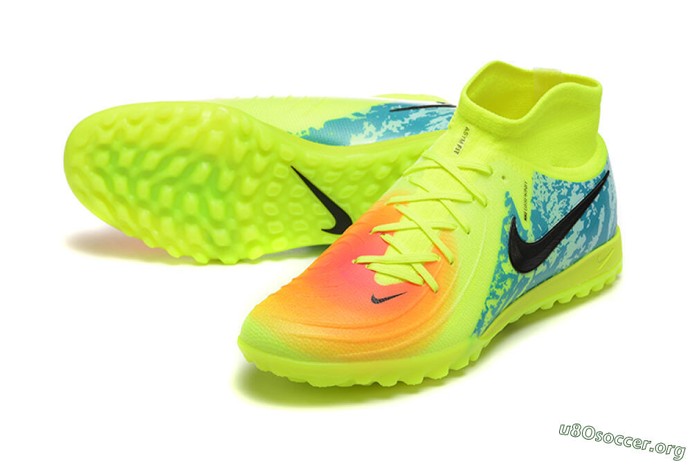 Nike Phantom GX 2 Luna Elite TF Football Shoes - Yellow/Blue/Black 0