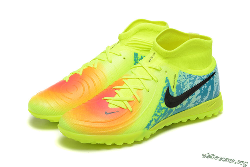 Nike Phantom GX 2 Luna Elite TF Football Shoes - Yellow/Blue/Black 5