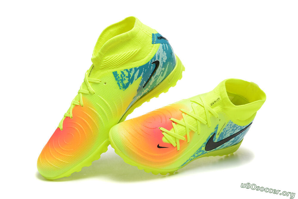 Nike Phantom GX 2 Luna Elite TF Football Shoes - Yellow/Blue/Black 6