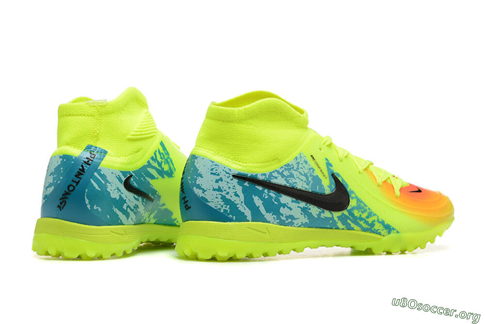 Nike Phantom GX 2 Luna Elite TF Football Shoes - Yellow/Blue/Black 9