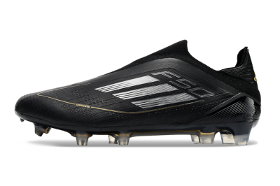 Adidas F50 Adizero FG Football Boots - Black/Silver/Gold
