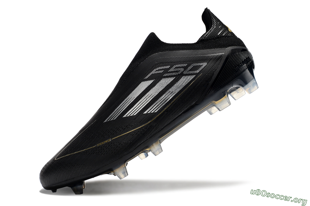 Adidas F50 Adizero FG Football Boots - Black/Silver/Gold 5