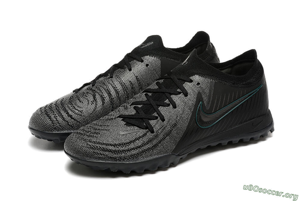 Nike Phantom GX 2 Elite TF Football Shoes - Grey/Black/Jade 5