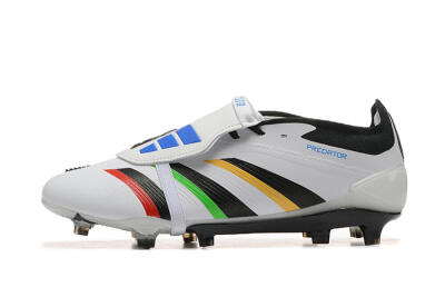 Adidas Predator Elite Foldover Tongue FG Football Boots - White/Rainbow