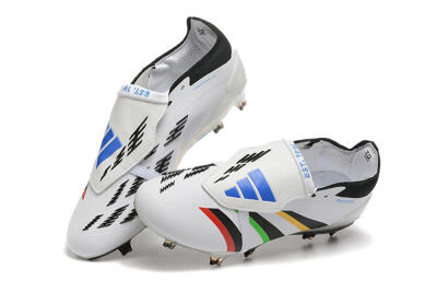 Adidas Predator Elite Foldover Tongue FG Football Boots - White/Rainbow