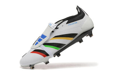 Adidas Predator Elite Foldover Tongue FG Football Boots - White/Rainbow