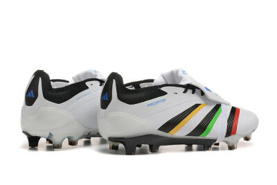 Adidas Predator Elite Foldover Tongue FG Football Boots - White/Rainbow