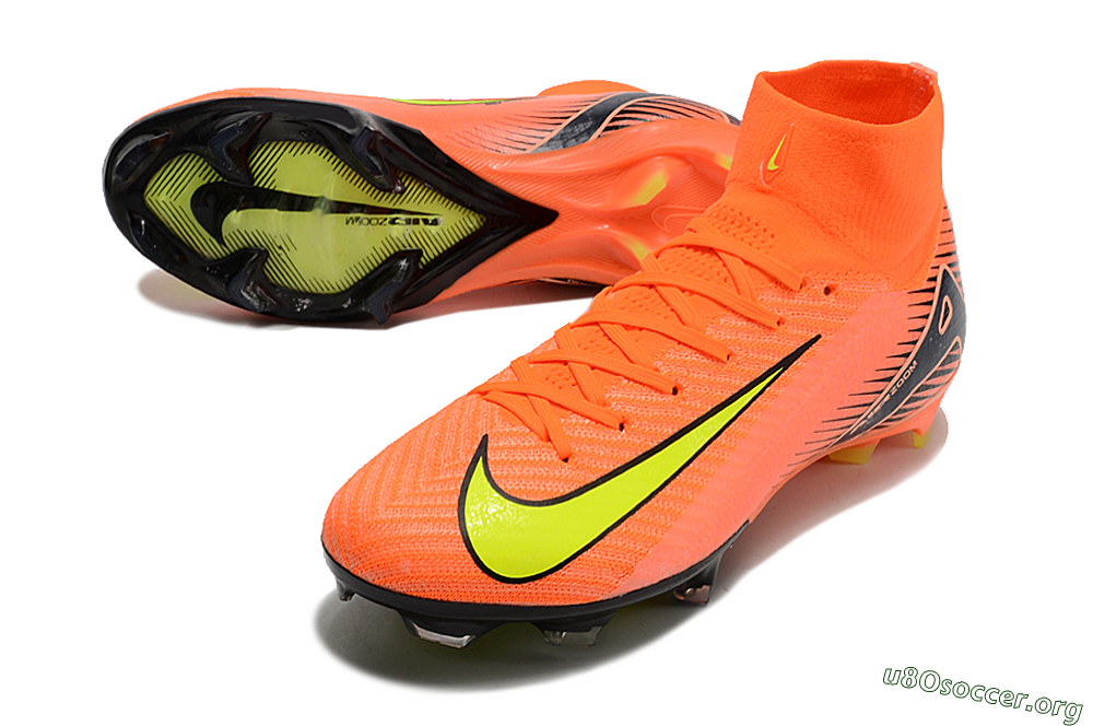 Nike Air Zoom Mercurial Superfly 10 Elite FG Football Boots - Orange/Black/Yellow 0