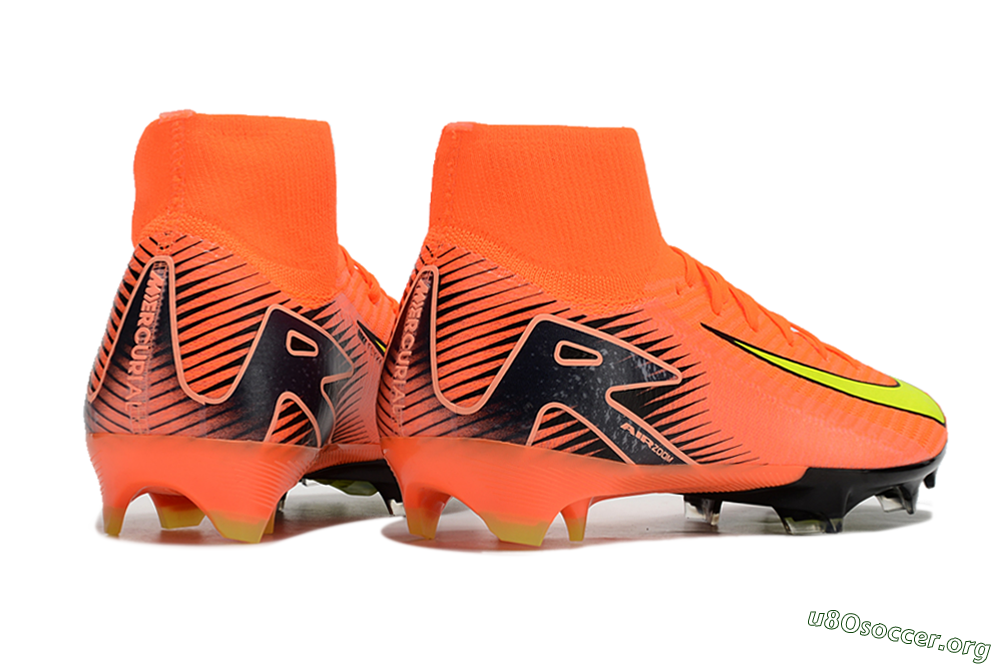 Nike Air Zoom Mercurial Superfly 10 Elite FG Football Boots - Orange/Black/Yellow 6