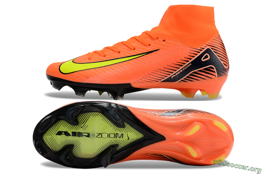 Nike Air Zoom Mercurial Superfly 10 Elite FG Football Boots - Orange/Black/Yellow 1