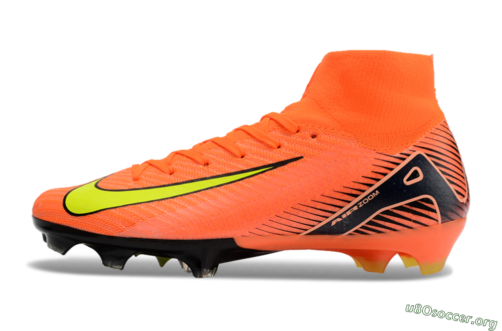 Nike Air Zoom Mercurial Superfly 10 Elite FG Football Boots - Orange/Black/Yellow 3