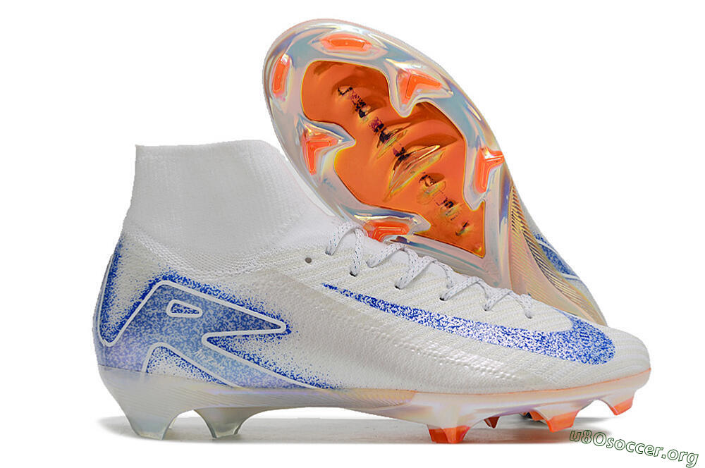 Nike Air Zoom Mercurial Superfly 10 Elite FG Football Boots - Grey/Blue/Orange 2