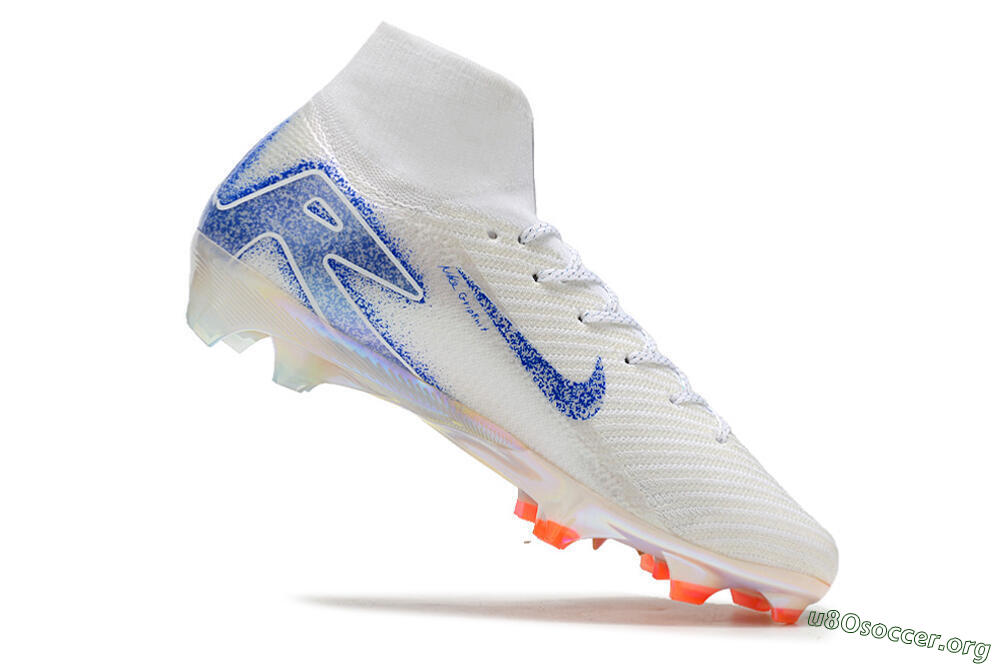 Nike Air Zoom Mercurial Superfly 10 Elite FG Football Boots - Grey/Blue/Orange 4