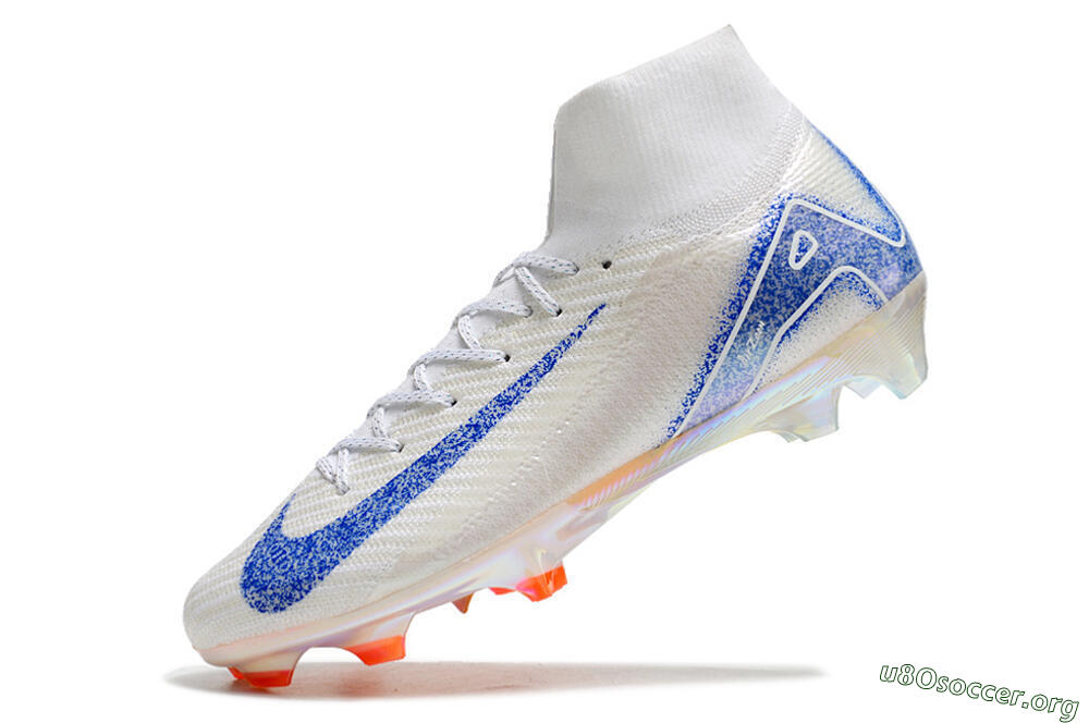 Nike Air Zoom Mercurial Superfly 10 Elite FG Football Boots - Grey/Blue/Orange 5