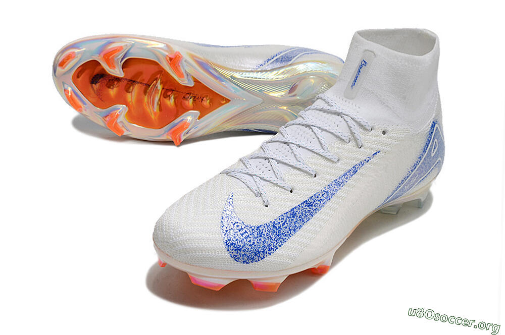Nike Air Zoom Mercurial Superfly 10 Elite FG Football Boots - Grey/Blue/Orange 0