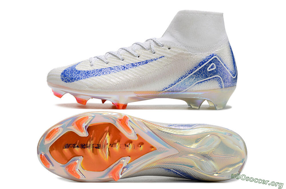 Nike Air Zoom Mercurial Superfly 10 Elite FG Football Boots - Grey/Blue/Orange 1