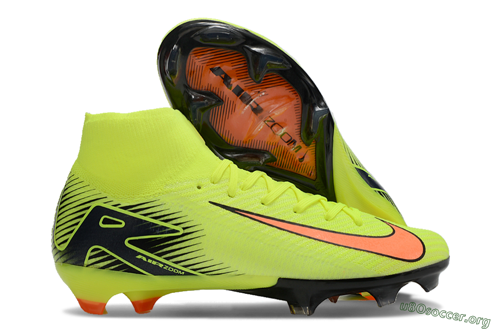 Nike Air Zoom Mercurial Superfly 10 Elite FG Football Boots - Yellow/Black/Orange 2