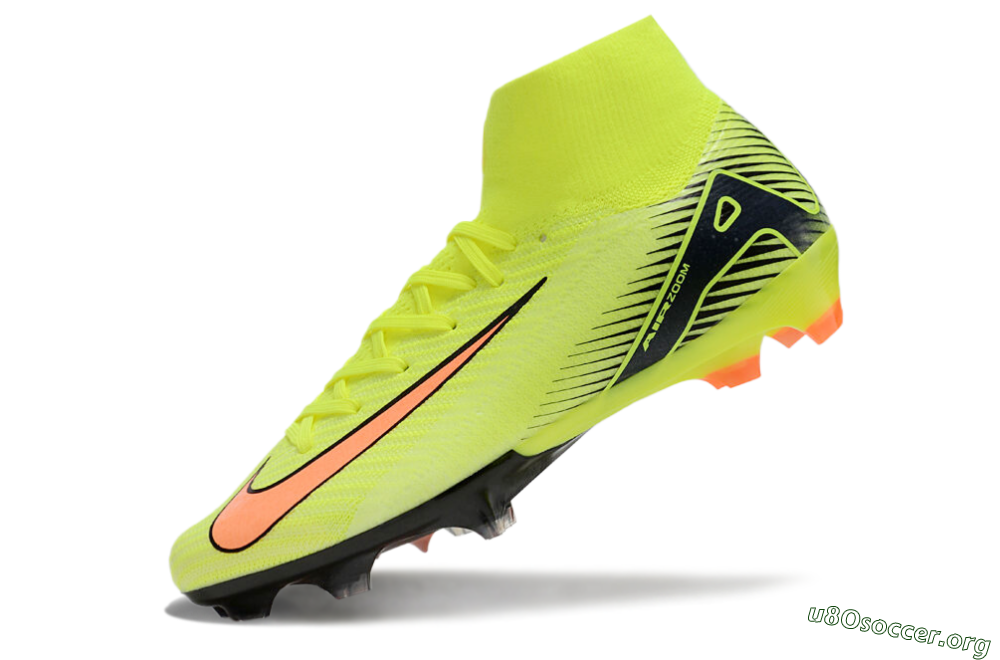 Nike Air Zoom Mercurial Superfly 10 Elite FG Football Boots - Yellow/Black/Orange 5