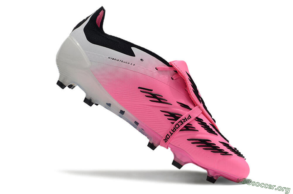Adidas Predator Elite Foldover Tongue FG Football Boots - Pink/Grey/White 4