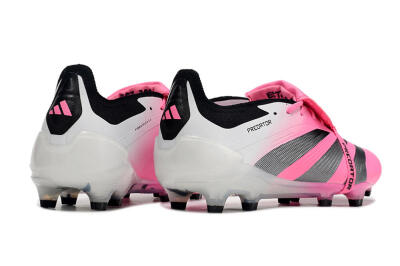 Adidas Predator Elite Foldover Tongue FG Football Boots - Pink/Grey/White