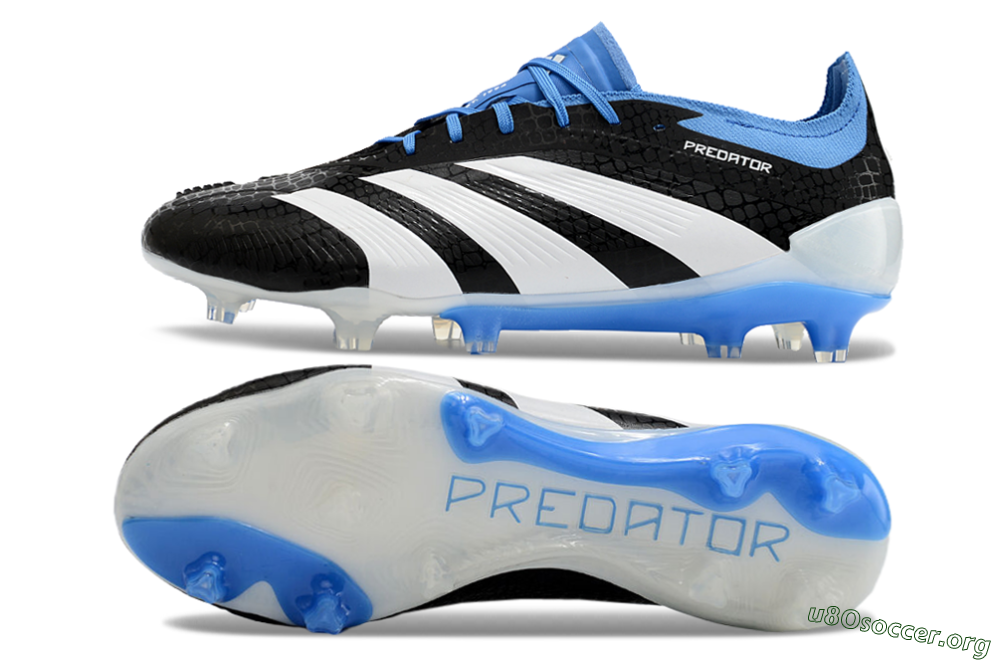 Adidas Predator Accuracy+ FG Football Boots - Black/White/Blue 1