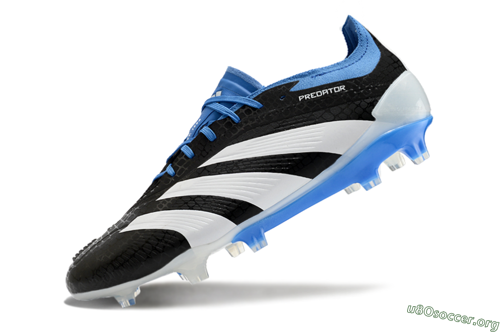 Adidas Predator Accuracy+ FG Football Boots - Black/White/Blue 4