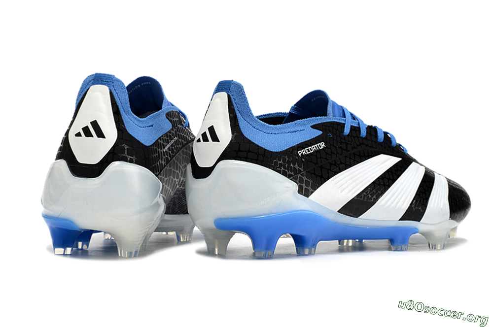 Adidas Predator Accuracy+ FG Football Boots - Black/White/Blue 5
