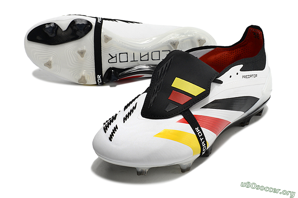 Adidas Predator Elite Foldover Tongue FG Football Boots - White/Black/Red/Yellow 0