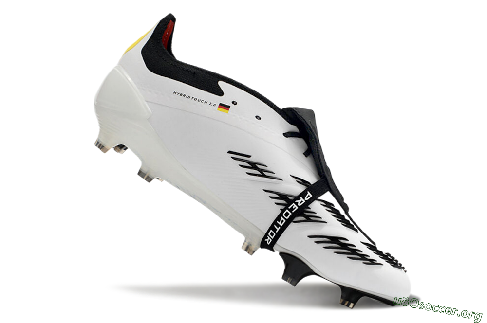 Adidas Predator Elite Foldover Tongue FG Football Boots - White/Black/Red/Yellow 4