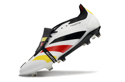 Adidas Predator Elite Foldover Tongue FG Football Boots - White/Black/Red/Yellow