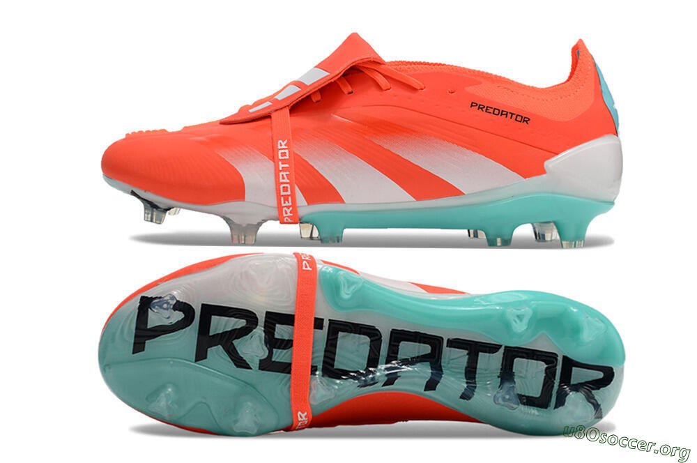 Adidas Predator Elite Foldover Tongue FG Football Boots - Red/White/Green 1