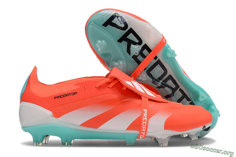 Adidas Predator Elite Foldover Tongue FG Football Boots - Red/White/Green 2