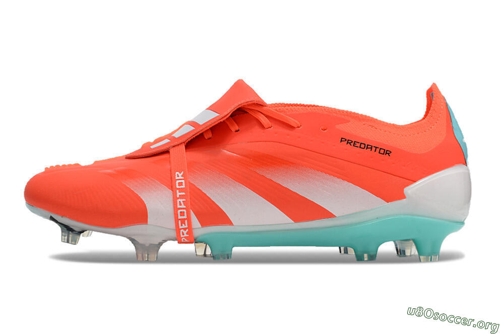 Adidas Predator Elite Foldover Tongue FG Football Boots - Red/White/Green 3