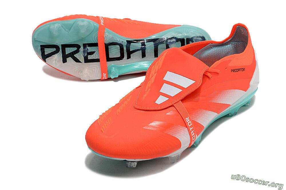 Adidas Predator Elite Foldover Tongue FG Football Boots - Red/White/Green 0