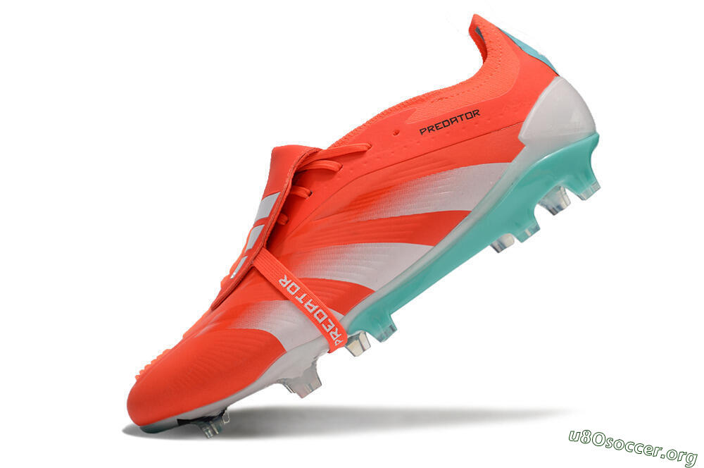 Adidas Predator Elite Foldover Tongue FG Football Boots - Red/White/Green 5