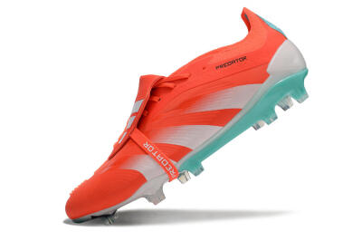 Adidas Predator Elite Foldover Tongue FG Football Boots - Red/White/Green