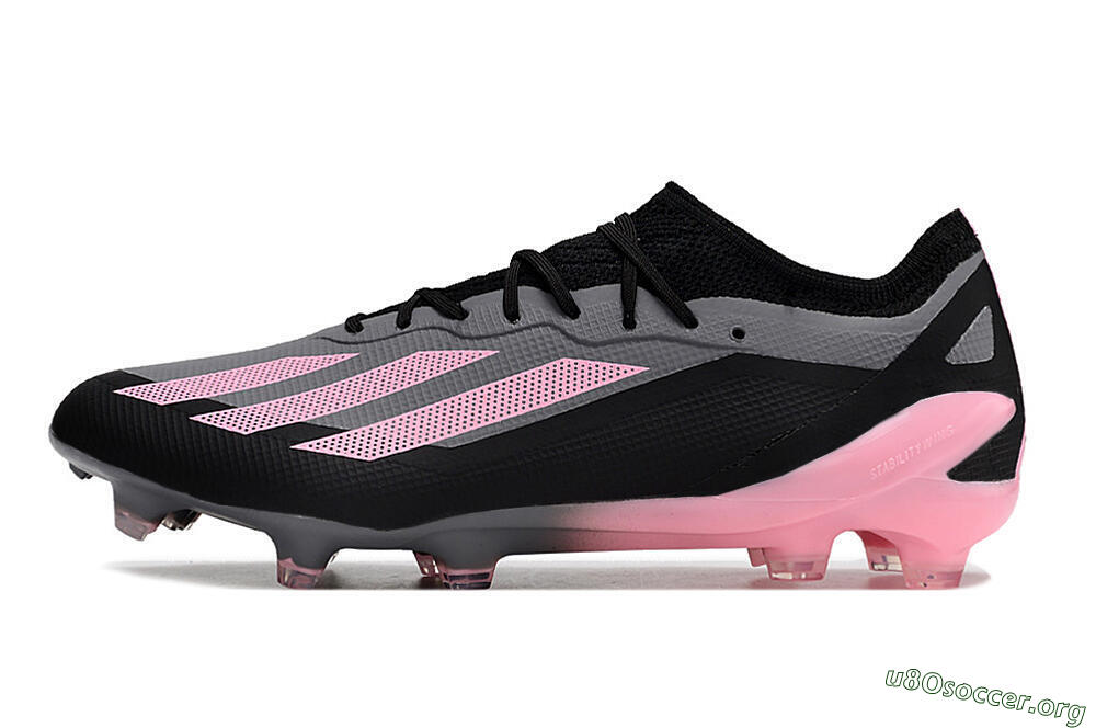 Adidas X 23 Crazyfast.1 FG Football Boots - Black/Pink 3