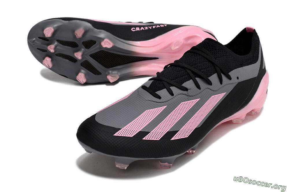 Adidas X 23 Crazyfast.1 FG Football Boots - Black/Pink 0