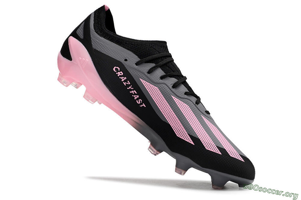 Adidas X 23 Crazyfast.1 FG Football Boots - Black/Pink 4