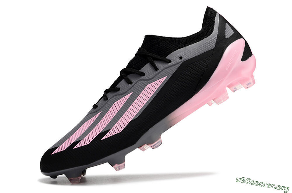 Adidas X 23 Crazyfast.1 FG Football Boots - Black/Pink 5