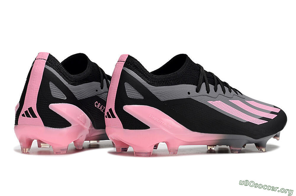 Adidas X 23 Crazyfast.1 FG Football Boots - Black/Pink 6