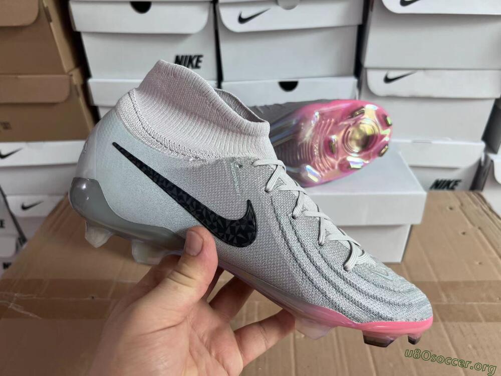 Nike Phantom Luna Elite NU FG Football Boots - Grey/Black/Blue