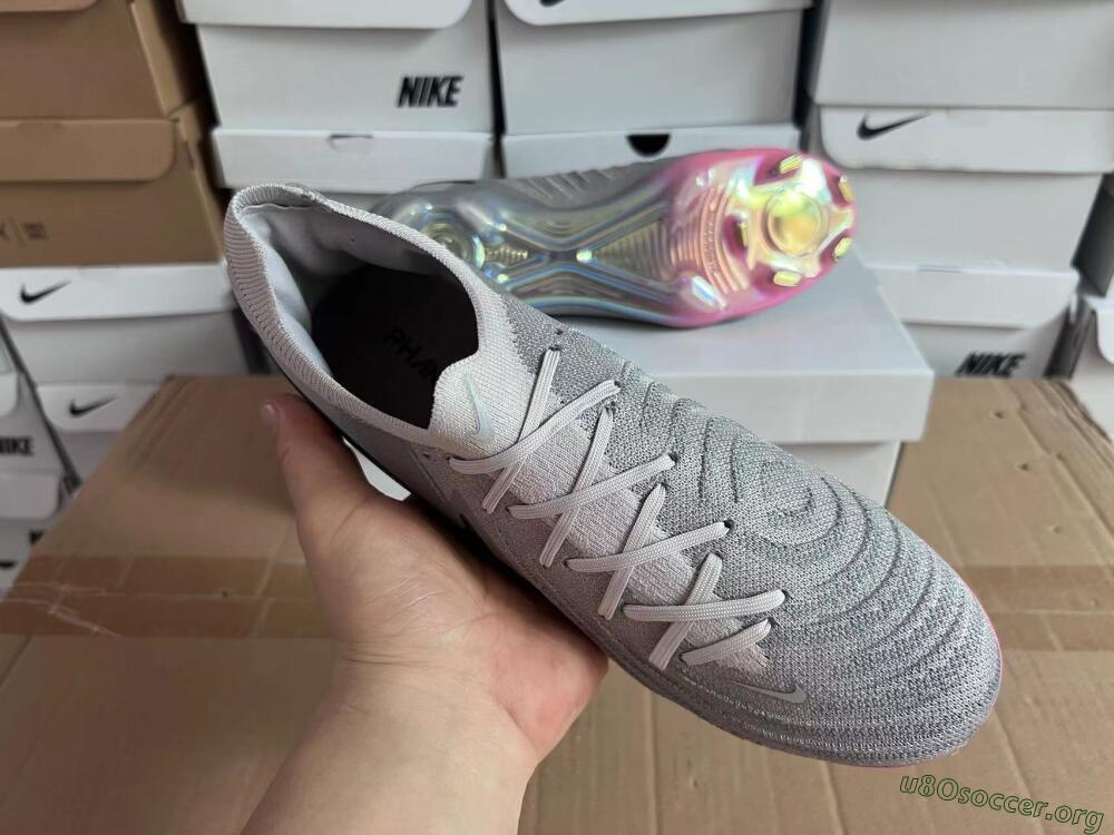 Nike Phantom Luna Elite NU FG Football Boots - Grey/Black/Blue