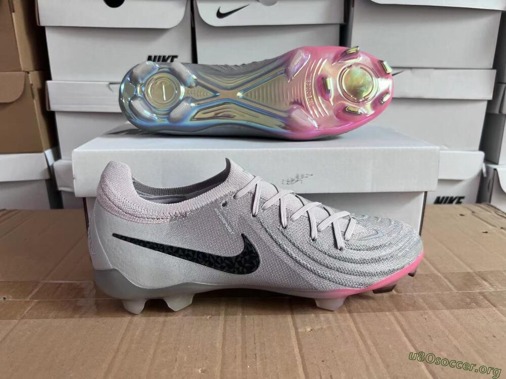 Nike Phantom Luna Elite NU FG Football Boots - Grey/Black/Blue