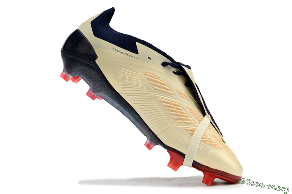 Adidas Predator Elite Foldover Tongue FG Football Boots - Beige/Blue/Black 4