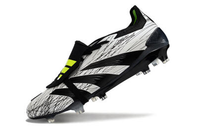 Adidas Predator Elite Foldover Tongue FG Football Boots - White/Black/Yellow