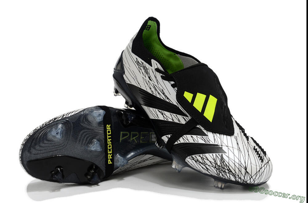 Adidas Predator Elite Foldover Tongue FG Football Boots - White/Black/Yellow 0