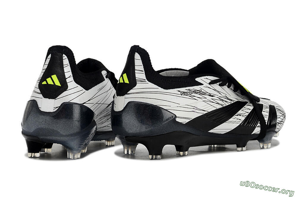 Adidas Predator Elite Foldover Tongue FG Football Boots - White/Black/Yellow 6