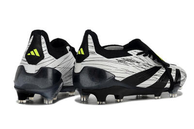 Adidas Predator Elite Foldover Tongue FG Football Boots - White/Black/Yellow